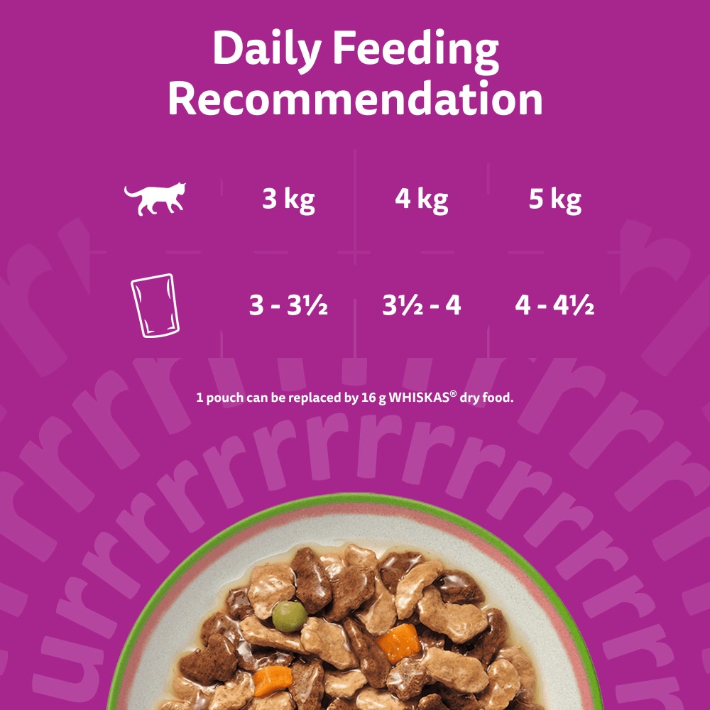 WHISKAS CHEF'S CHOICE in Gravy Adult Wet Cat Food 40x85g, 12x85g - 5