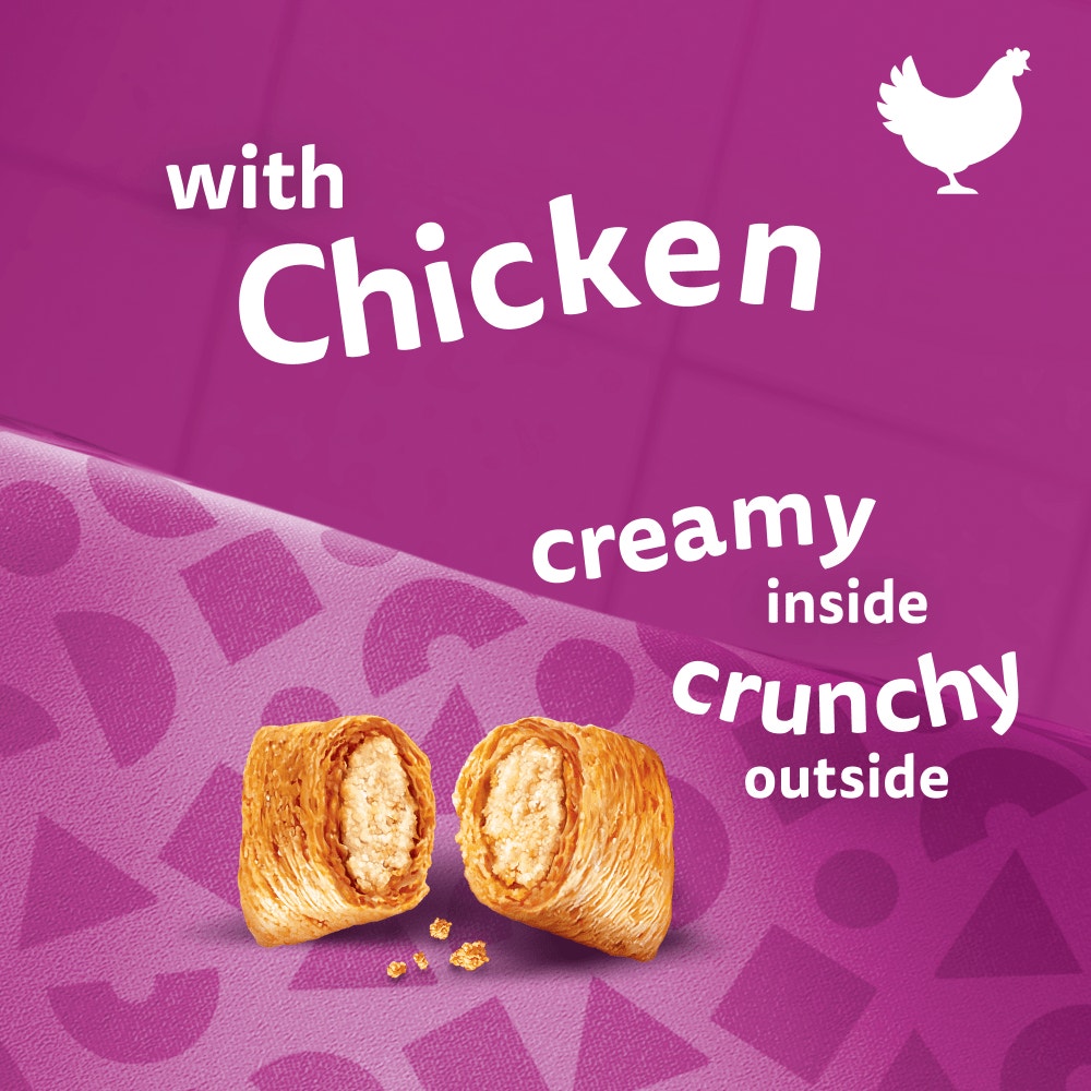 WHISKAS® Pounce & Play Adult Cat Treats with Chicken 45g - 2