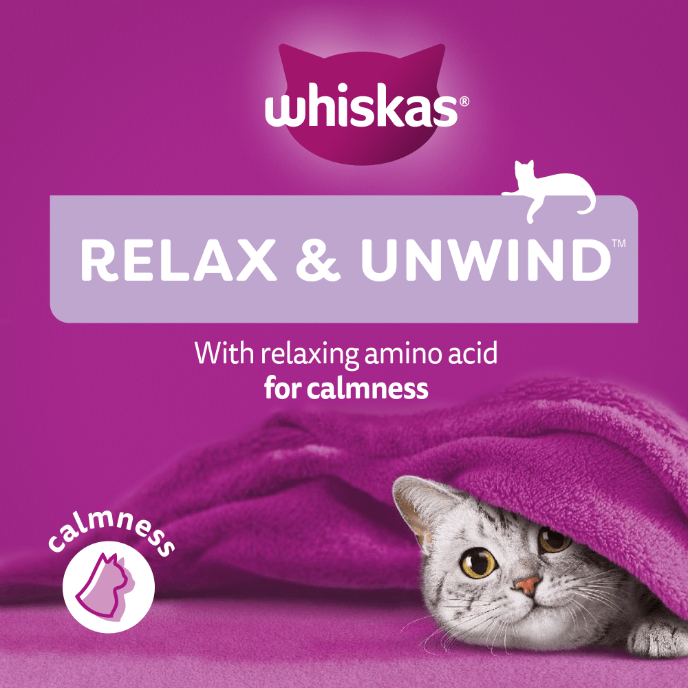 WHISKAS® Relax & Unwind Adult Cat Treats with Chicken 45g - 3
