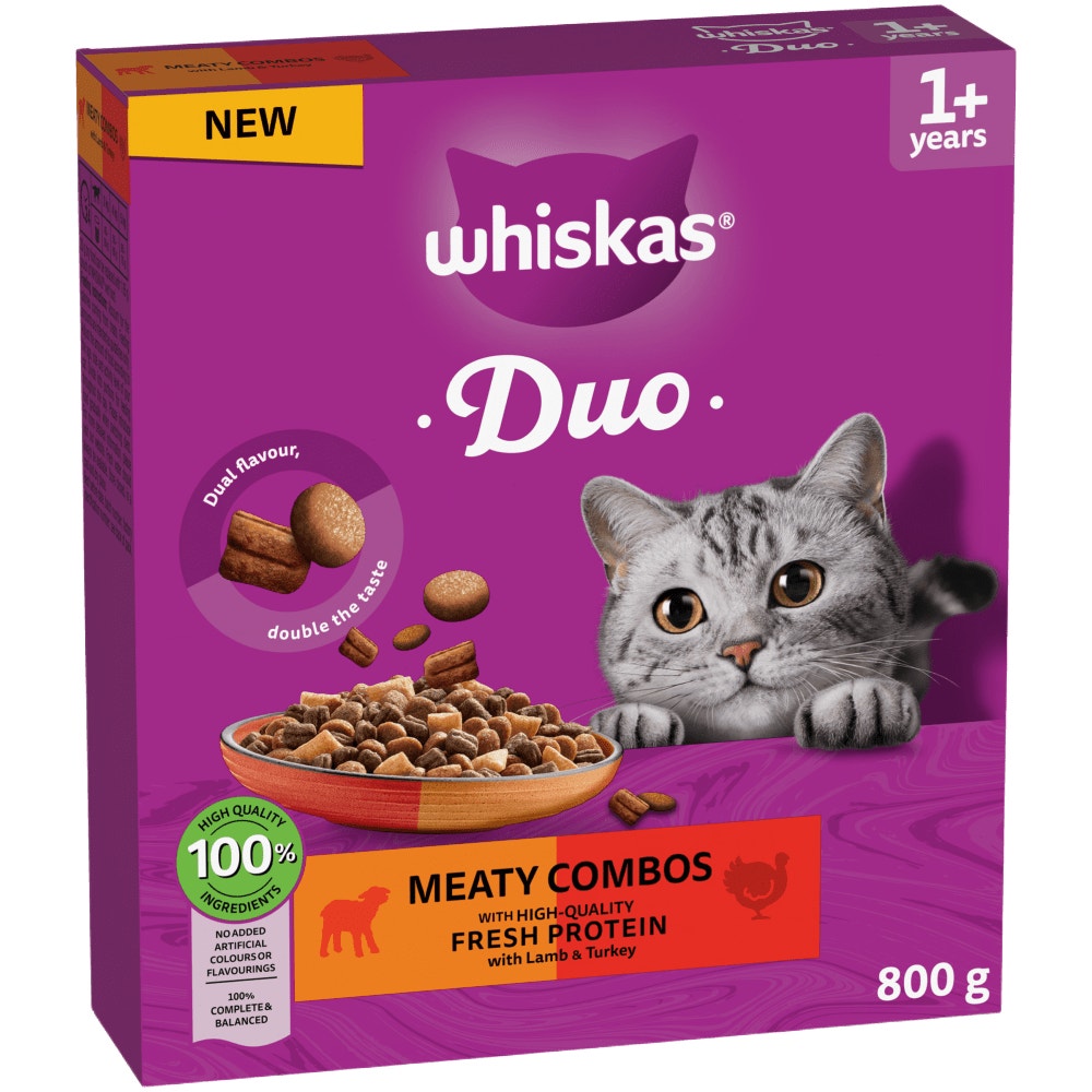 WHISKAS Meaty Combos Adult 1.9kg, 800g - 1