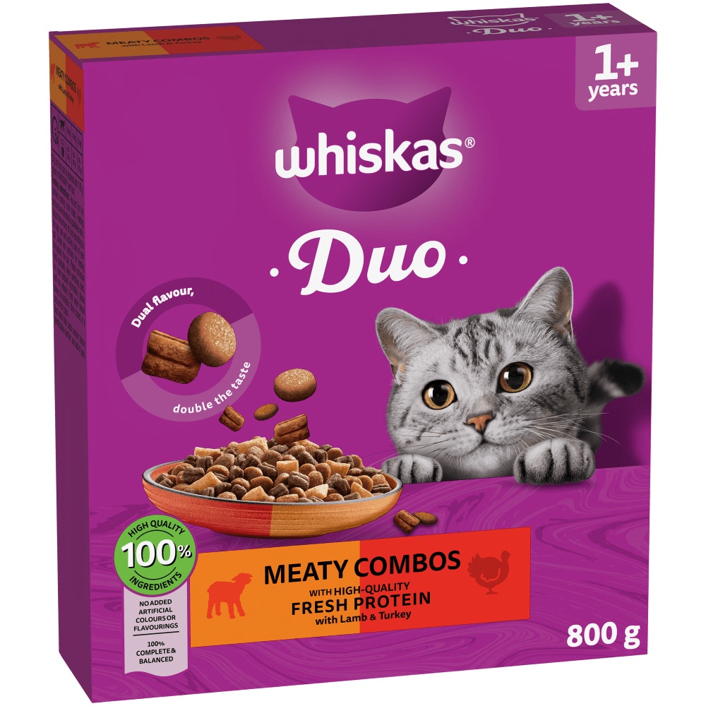 WHISKAS Meaty Combos Adult 1.9kg, 800g - 1