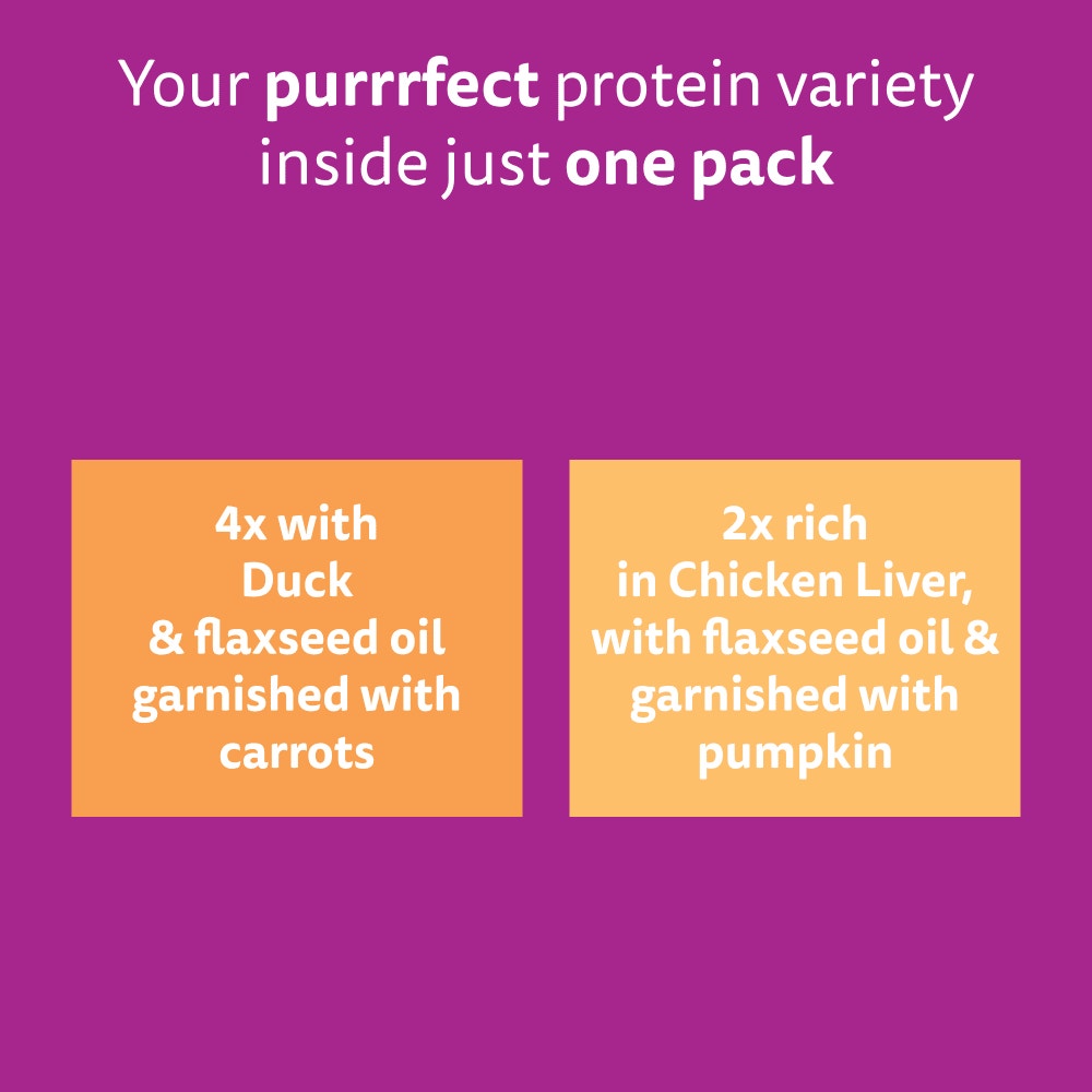 WHISKAS 1+ SUPERFOODS POULTRY Wet Cat Food Pouches in Jelly 6 x 50g - 6