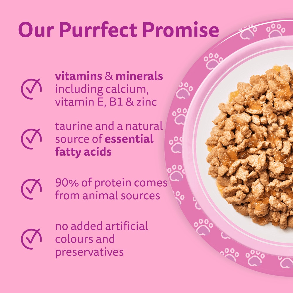 WHISKAS Kitten 2-12 mnths MIXED Menu Wet Cat Food Pouches in Jelly 12 x 85g - 3