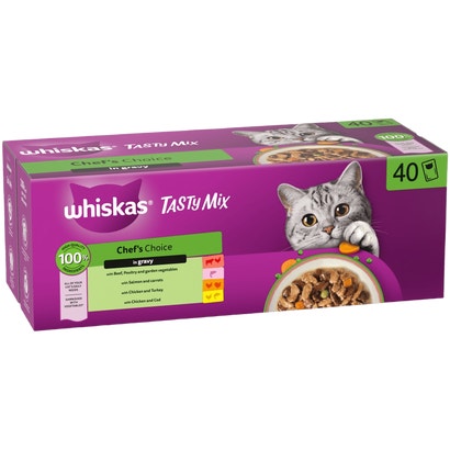 CHEF'S CHOICE in Gravy 1+ Adult Wet Cat Food Pouches