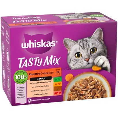 COUNTRY COLLECTION in Gravy 1+ Adult Wet Cat Food Pouches