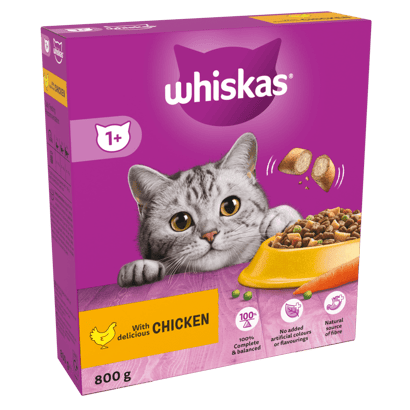 1+ Adult with Chicken Dry Cat Food