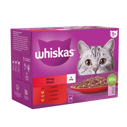 Meaty Meals in Jelly 1+ Adult Wet Cat Food Pouches