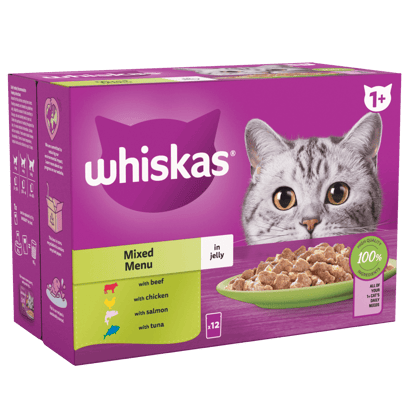 Mixed Menu in Jelly 1+ Adult Wet Cat Food Pouches
