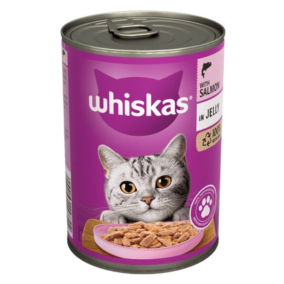 1+ Adult with Salmon in Jelly Wet Cat Food Tin
