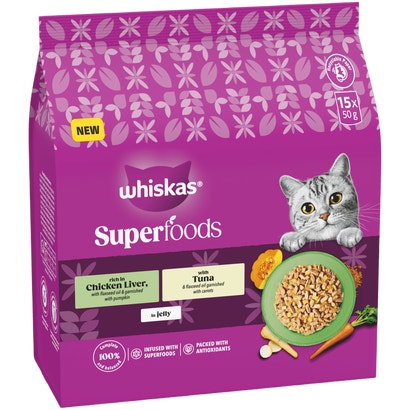 SUPERFOODS in Jelly 1+ Adult Wet Cat Food Pouches