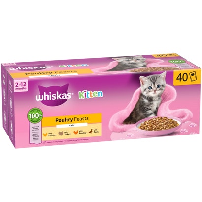 POULTRY FEASTS Kitten 2-12 Months in Jelly Wet Cat Food Pouches