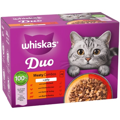 DUO Meaty Combos in Jelly 1+ Adult Wet Cat Food Pouches