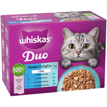 DUO Ocean Delights in Jelly 1+ Adult Wet Cat Food Pouches