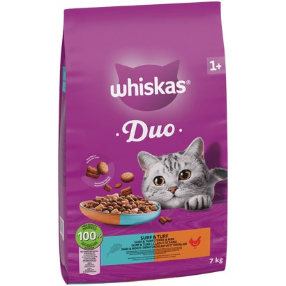 1+ Adult Duo Surf & Turf Dry Cat Food