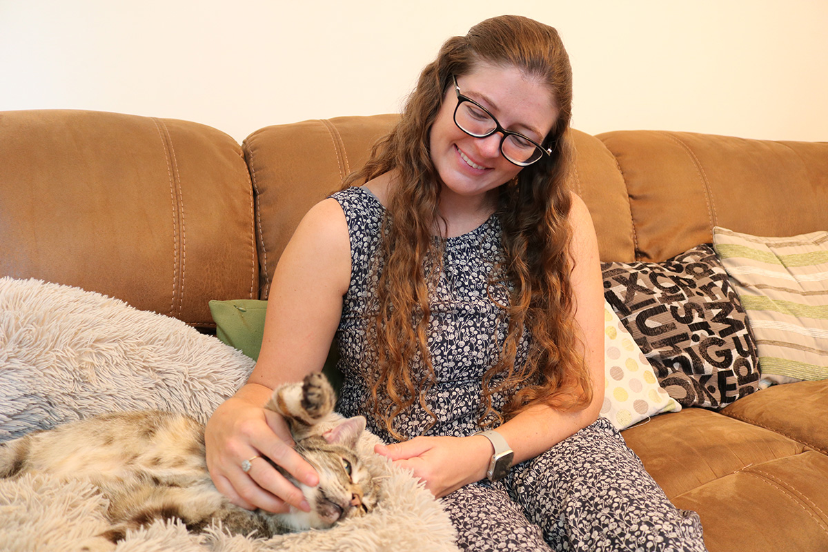 Bella steps up to break the record for the loudest purr!