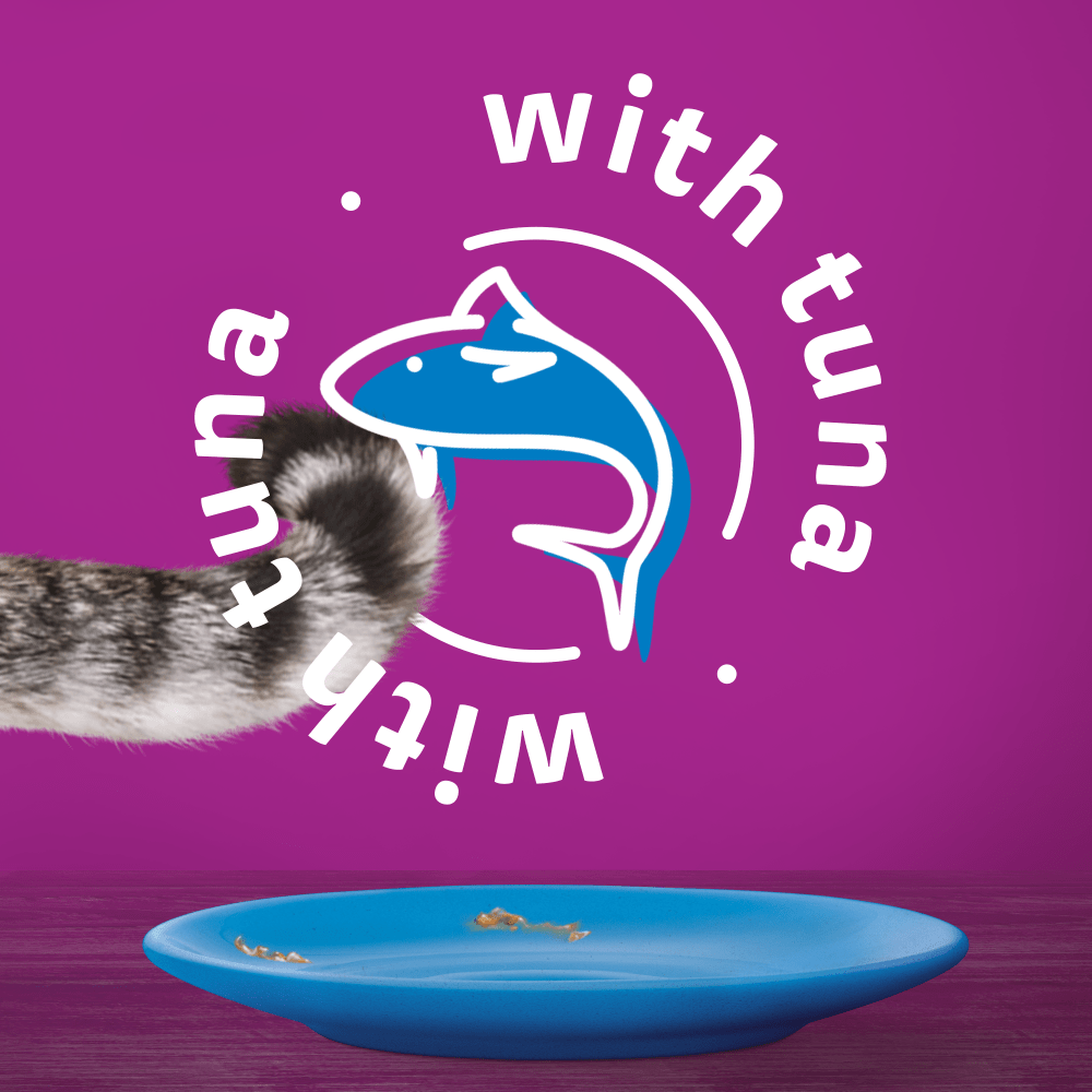 WHISKAS® 1+ Adult Wet Cat Food Pouches in Jelly with Tuna 85g - 6