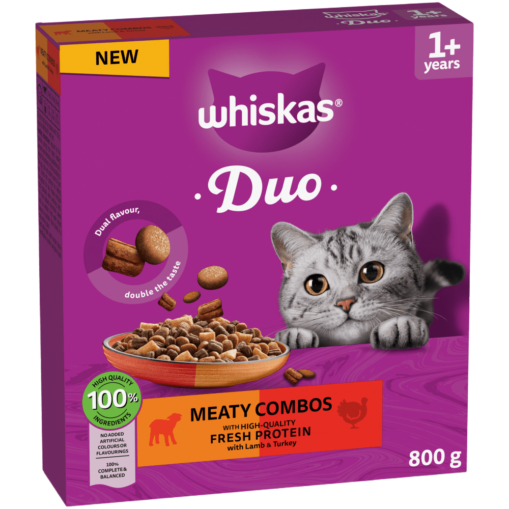 WHISKAS Meaty Combos Adult 1.9kg, 800g - 1
