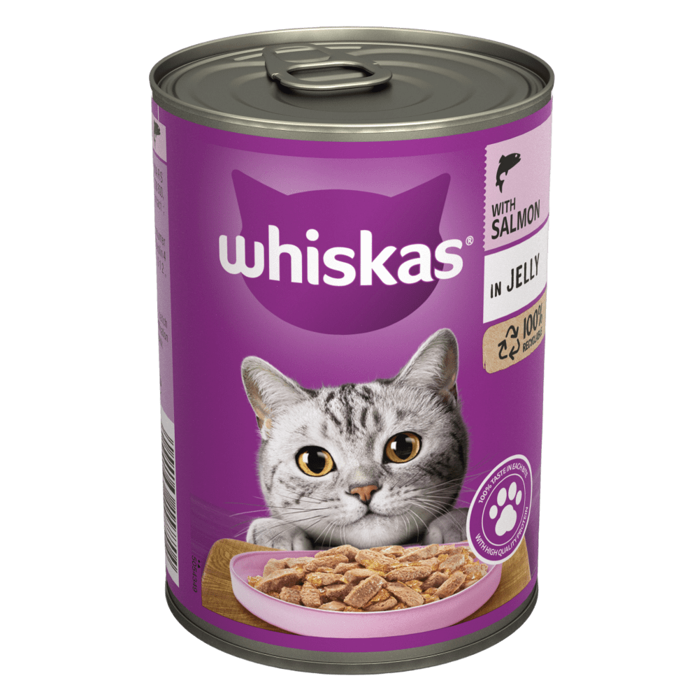1+ Adult with Salmon in Jelly Wet Cat Food Tin