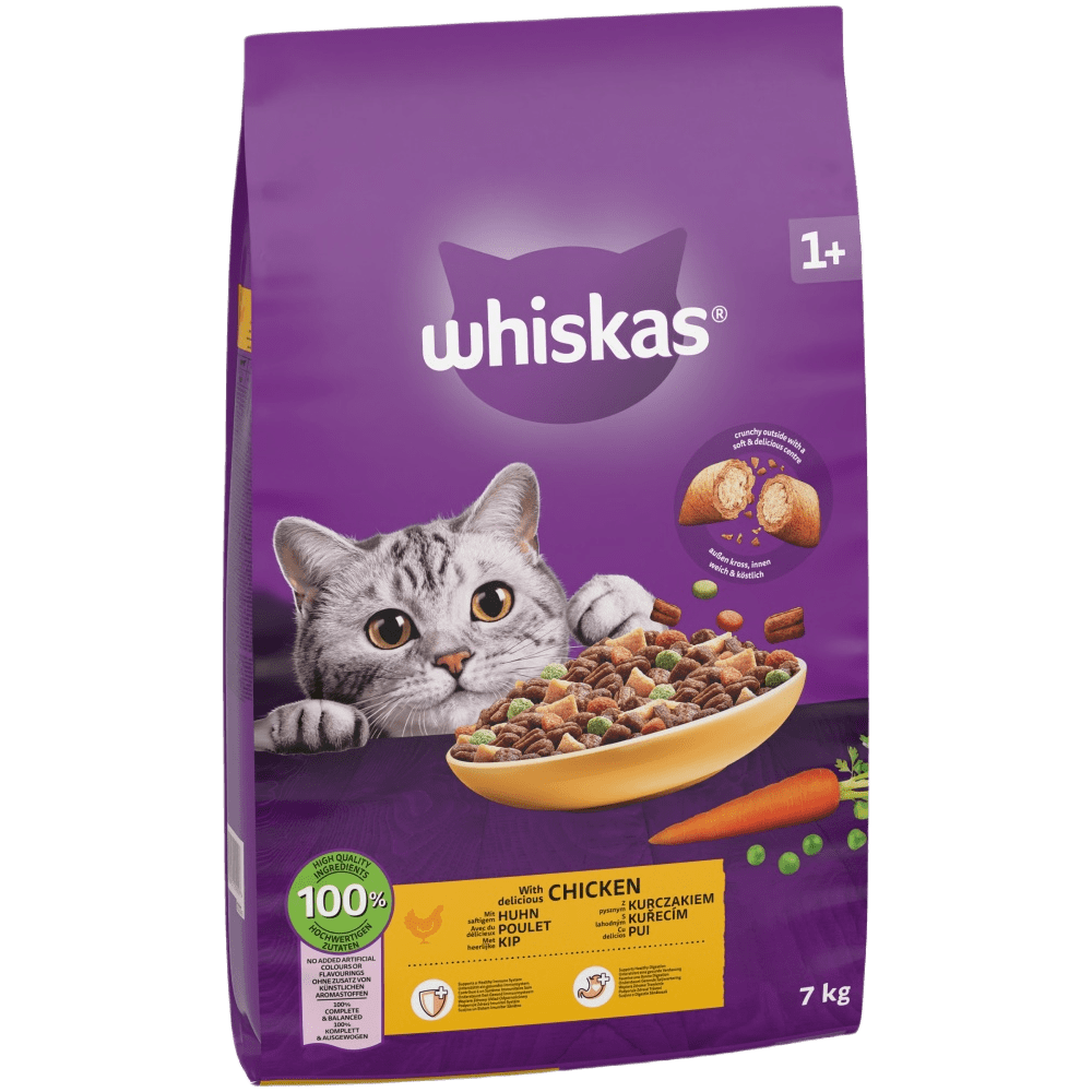 1+ Adult with Chicken Dry Cat Food