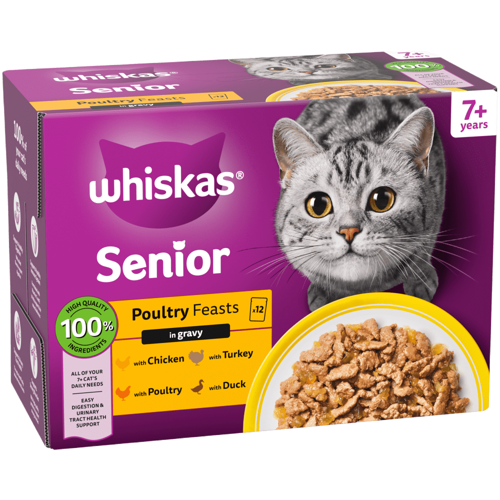 POULTRY FEASTS Senior 7+ in Gravy Wet Cat Food Pouches